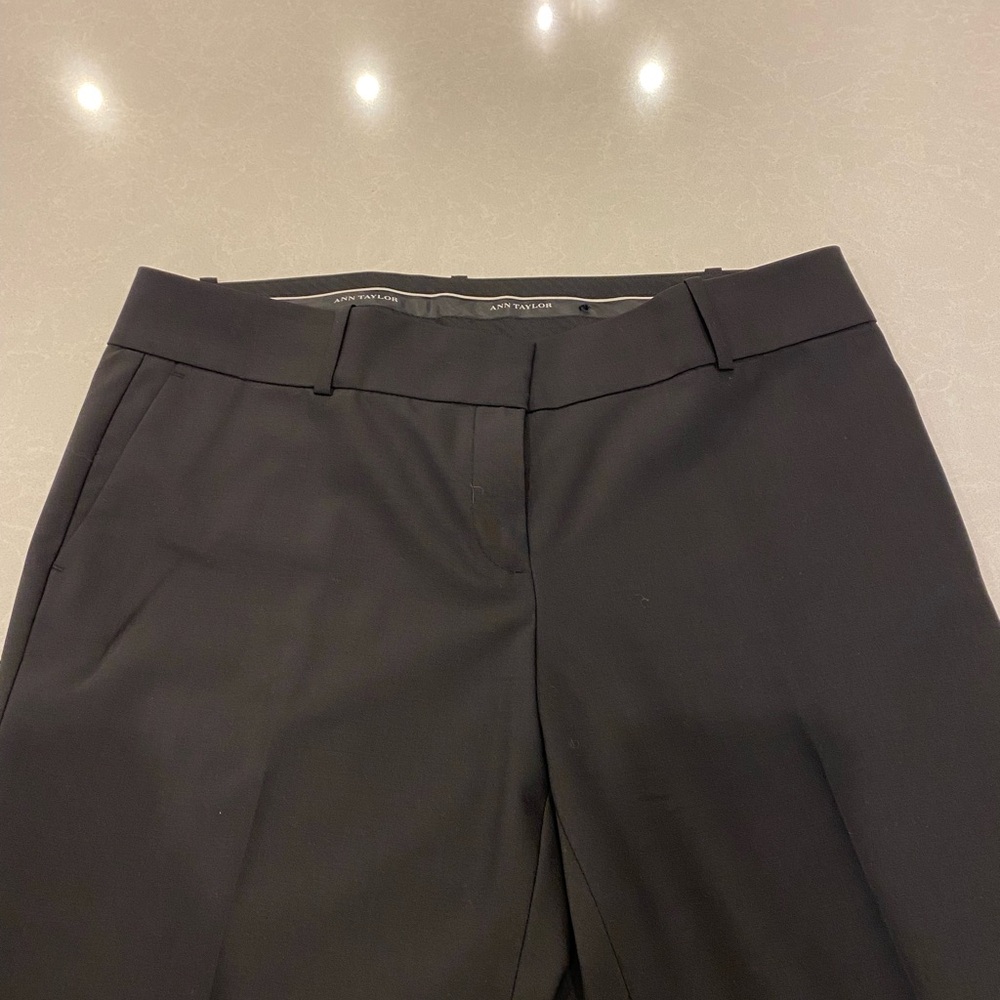 Ann Taylor Wool Blend Slacks Pants Black Size 10 - Picture 5 of 9